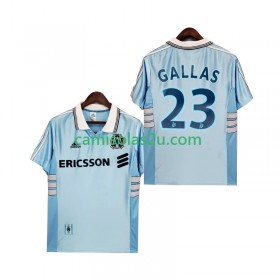 Camisolas de futebol Olympique de Marseille Gallas 23 1999 Retro Equipamento Alternativa 1998 Manga Curta